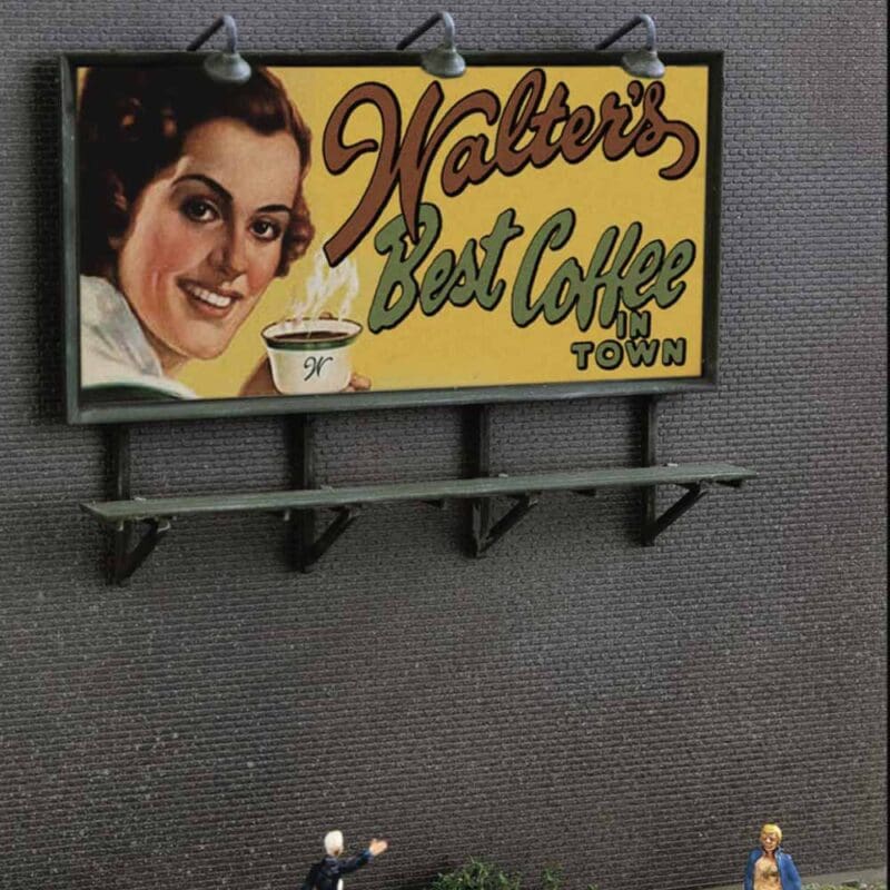 Walthers SceneMaster - HO Scale - Wall-Mounted Billboard